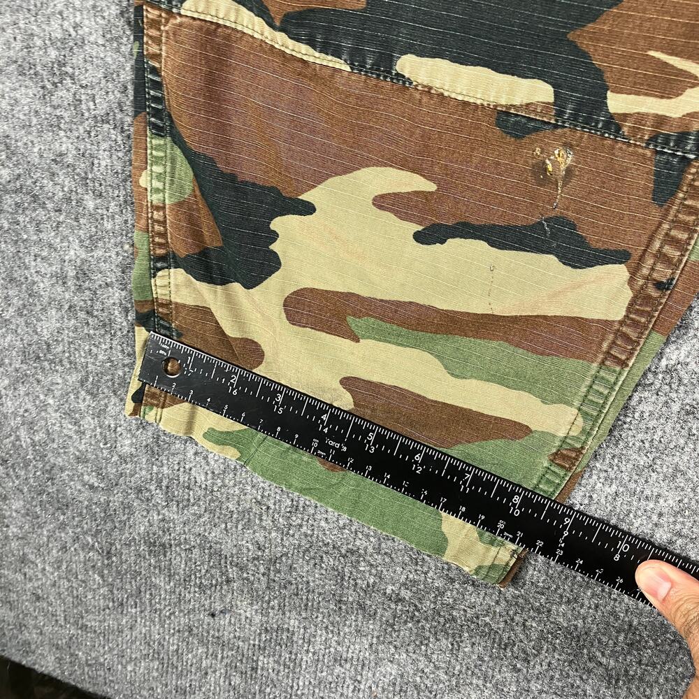 Military Pants Mens Size M Camo Cargo Ripstop BDU Tactical Drawstring Vintage - Picture 2 of 14